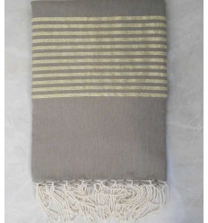 JETé vert kaki au fil lurex doré 