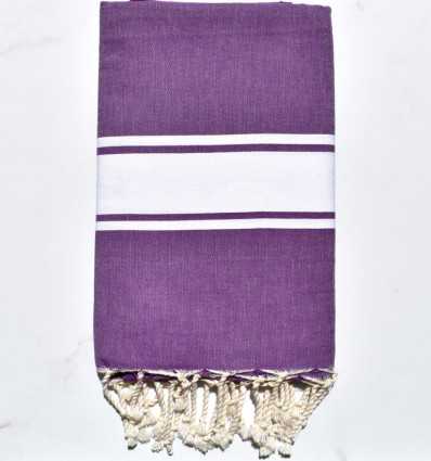 Fouta plate mauve