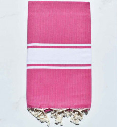 Fouta plate rose magenta foncé Fouta Tunisia - 1