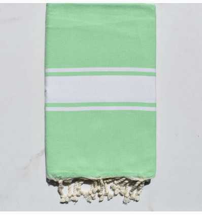 Fouta plate vert jade