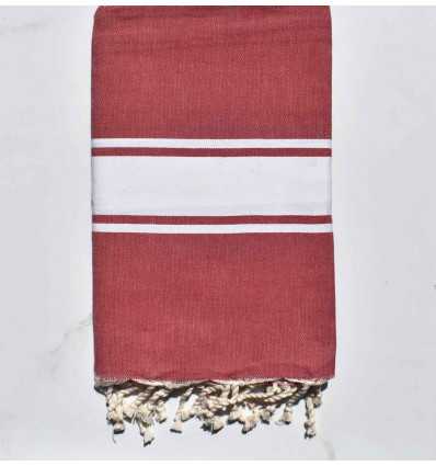 Fouta plate rouge andrinople
