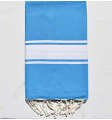 Fouta Plate bleu azurin Fouta Tunisia - 1 2
