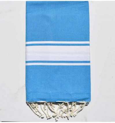 Fouta Plate bleu azurin Fouta Tunisia - 2