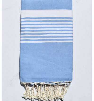 Fouta arthur bleu clair