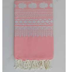 FOUTA KHOMSA rose capucine 