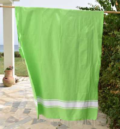 Fouta Plate vert lime Fouta Tunisia - 3