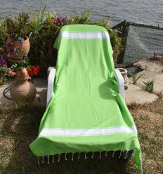 Fouta Plate vert lime Fouta Tunisia - 1
