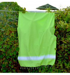Fouta Plate vert citron Fouta Tunisia - 4