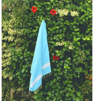 Fouta Plate bleu céleste Fouta Tunisia - 4