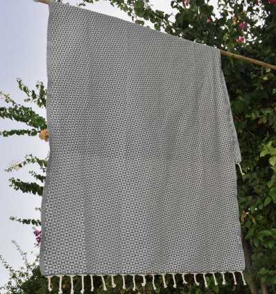 Fouta papillon gris ardoise