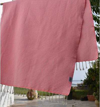Fouta papillon rose fluo Fouta Tunisia - 4