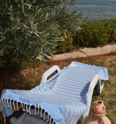 Eponge bleu et gris très clair Fouta Tunisia - 4 2