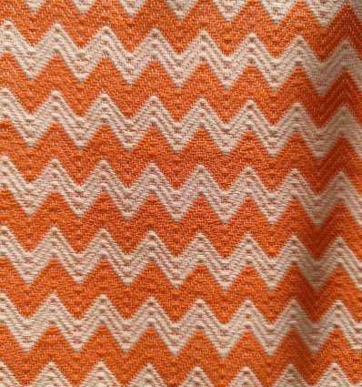 Fouta zigzag orange Fouta Tunisia - 4