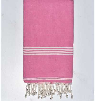 Fouta Mykonos en Coton Recyclé rose Fouta Tunisia - 4