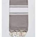 Fouta en Coton Recyclé taupe Fouta Tunisia - 1