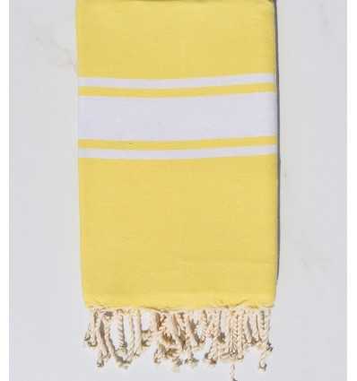Fouta en Coton Recyclé jaune Fouta Tunisia - 2