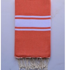 Fouta en Coton Recyclé orange Fouta Tunisia - 1