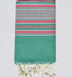 Fouta arabesque vert Fouta Tunisia - 1