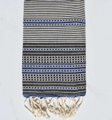 Fouta arabesque écru Fouta Tunisia - 1