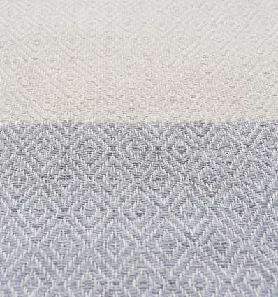 Fouta Diamant gris clair Fouta Tunisia - 2