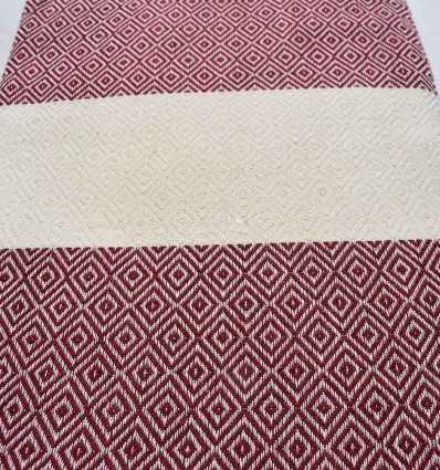 Fouta Diamant rouge bordeaux Fouta Tunisia - 2