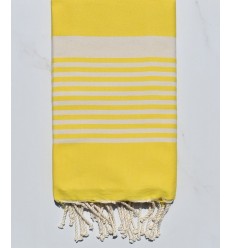 Fouta arthur en Coton Recyclé jaune Fouta Tunisia - 1