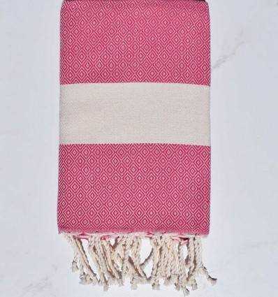 Fouta Diamant fuchsia Fouta Tunisia - 3