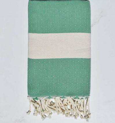 Fouta Diamant vert Fouta Tunisia - 3