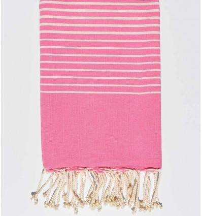 Fouta Portofino en Coton Recyclé rose clair Fouta Tunisia - 3