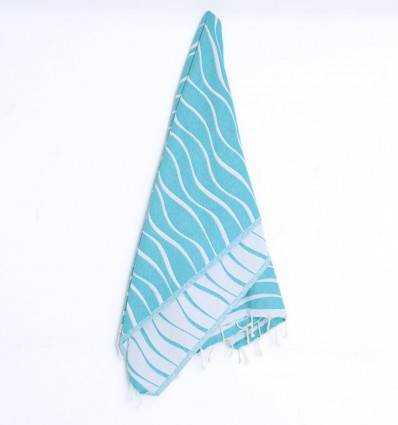 Fouta Hawaï Bleu Vert Fouta Tunisia - 3