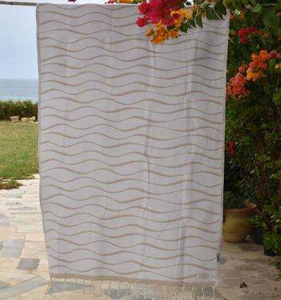 Fouta Hawaï Beige Fouta Tunisia - 2