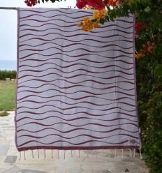 Fouta Hawaï Bordeaux Fouta Tunisia - 1 2