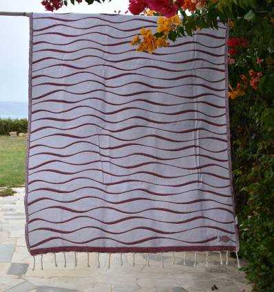 Fouta Hawaï Bordeaux Fouta Tunisia - 2