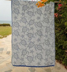 Fouta Seychelles Bleu Fouta Tunisia - 1 2