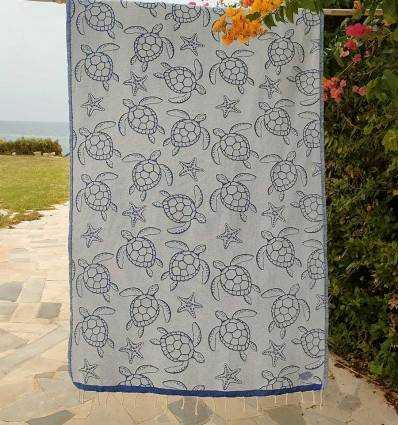 Fouta Seychelles Bleu Fouta Tunisia - 2