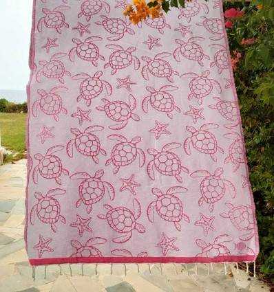 Fouta Seychelles Fuchsia Fouta Tunisia - 2