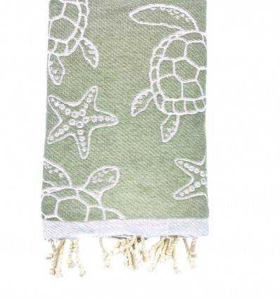 Fouta Seychelles Kaki Fouta Tunisia - 7