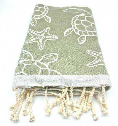 Fouta Seychelles Kaki Fouta Tunisia - 8
