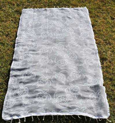 Fouta Seychelles Gris Fouta Tunisia - 5