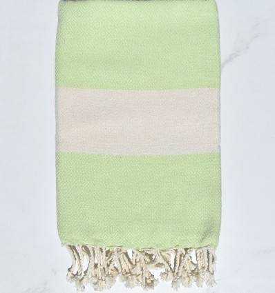 Fouta Diamant vert pastel Fouta Tunisia - 3