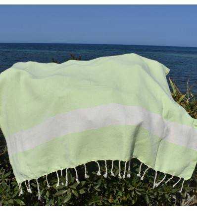 Fouta Diamant vert pastel Fouta Tunisia - 2