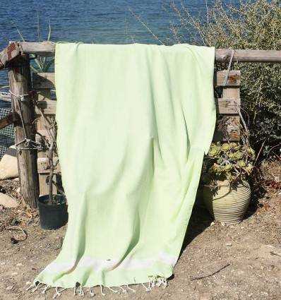 Fouta Diamant vert pastel Fouta Tunisia - 4