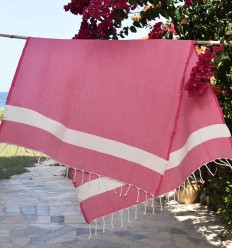 Fouta Diamant fuchsia Fouta Tunisia - 1 2