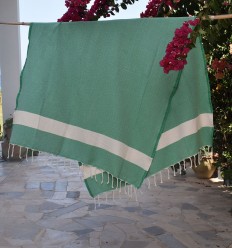 Fouta Diamant vert Fouta Tunisia - 1 2