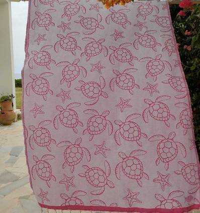 Fouta Seychelles Fuchsia Fouta Tunisia - 5