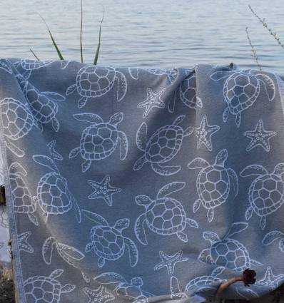 Fouta Seychelles Gris Fouta Tunisia - 3