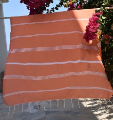 Fouta Mykonos orange Fouta Tunisia - 1