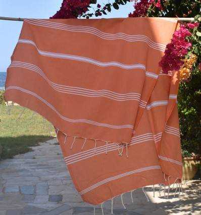 Fouta Mykonos orange Fouta Tunisia - 2