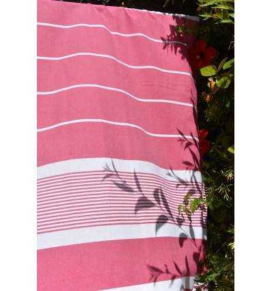 Fouta arthur en Coton Recyclé rose fuchsia Fouta Tunisia - 4