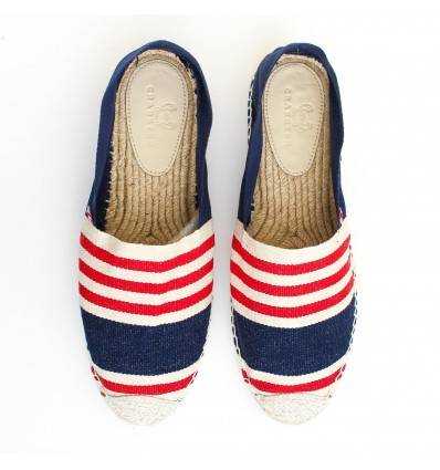 Espadrille Homme bleu avec rayures Crabster - 2